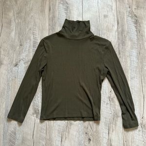 Forever 21 Olive Green Turtle Neck
